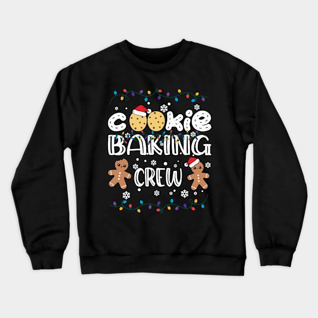 Christmas Lights Christmas Cookie Baking Crew Crewneck Sweatshirt by jodotodesign